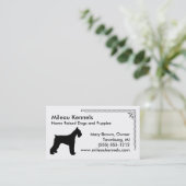 Schnauzer Silhouette Visitekaartje (Staand voorkant)
