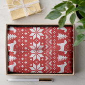 Schnauzer Silhouetten Kerstpatroon Tissuepapier (Geschenk)