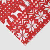 Schnauzer Silhouetten Kerstpatroon Tissuepapier (Detail)