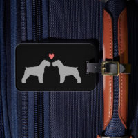 Schnauzer Silhouetten met Hart