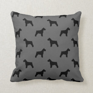 Schnauzer Silhouetten Patroon Kussen