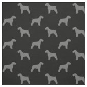 Schnauzer Silhouettes Black en Grey Patterned Stof (Swatch)