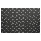 Schnauzer Silhouettes Black en Grey Patterned Stof (Fat Quarter)