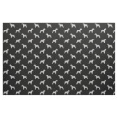 Schnauzer Silhouettes Grey and Black Patterned Stof (Fat Quarter)