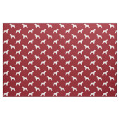 Schnauzer Silhouettes Red en White Patterned Stof (Fat Quarter)