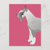 Schnauzer-Sjablonen klaar om aan te passen Briefkaart (Voorkant)