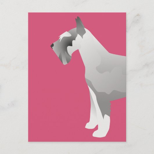 Schnauzer-Sjablonen klaar om aan te passen Briefkaart (Voorkant)