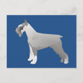 Schnauzer-Sjablonen klaar om aan te passen Briefkaart (Voorkant)