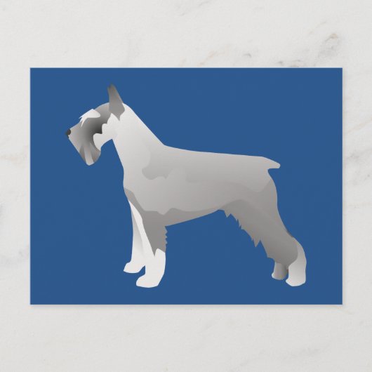 Schnauzer-Sjablonen klaar om aan te passen Briefkaart (Voorkant)