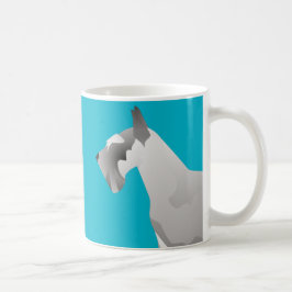 Schnauzer-Sjablonen klaar om aan te passen Koffiemok