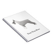 Schnauzer-Sjablonen klaar om aan te passen Notitieboek (Rechterzijde)