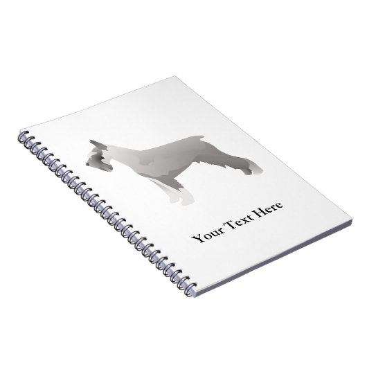 Schnauzer-Sjablonen klaar om aan te passen Notitieboek (Rechterzijde)