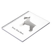 Schnauzer-Sjablonen klaar om aan te passen Notitieboek (Linkerzijde)