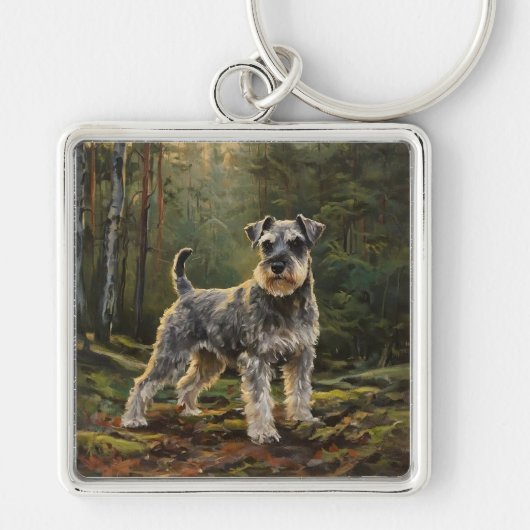 Schnauzer  sleutelhanger (Voorkant)