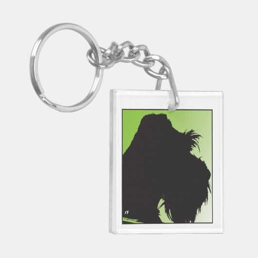 Schnauzer Sleutelhanger (Voorkant Links)