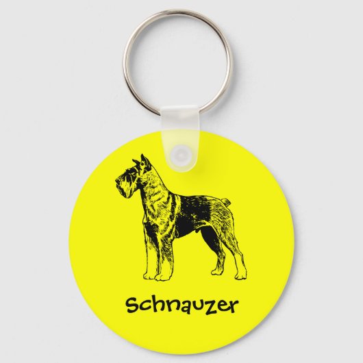 Schnauzer Sleutelhanger (Voorkant)