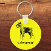 Schnauzer Sleutelhanger (Voorkant)