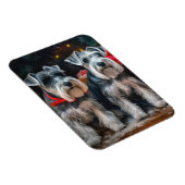 Schnauzer Snowy Sleigh Kerstdecoratie Magneet (Rechterzijde)