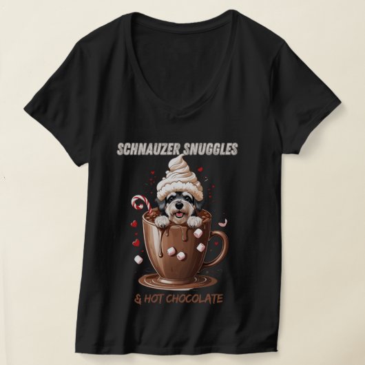 Schnauzer Snuggles & Hot Chocolate T-shirt (Laagn)