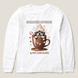 Schnauzer Snuggles & Hot Chocolate Tri-Blend Shirt