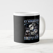 Schnauzer Squad - Bootleg Rap Style Grote Koffiekop (Voorkant rechts)