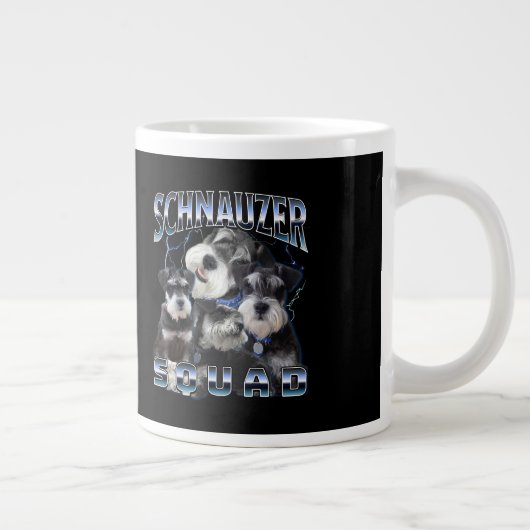 Schnauzer Squad - Bootleg Rap Style Grote Koffiekop (Rechts)