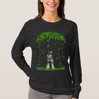 Schnauzer St Patricks Day Lover Irish Shamrock Dog T-shirt