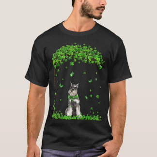 Schnauzer St Patricks Day Lover Irish Shamrock Dog T-shirt