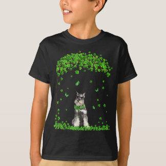 Schnauzer St Patricks Day Lover Irish Shamrock Dog T-shirt