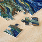 Schnauzer Starry Night Painting Legpuzzel (Zijkant)