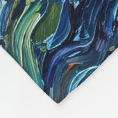 Schnauzer Starry Night Schilderij Fleece Deken (Hoek)