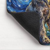Schnauzer Starry Night Schilderij Muismat (Hoek)