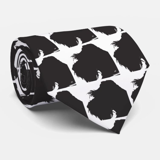 Schnauzer Stropdas (Opgerold)