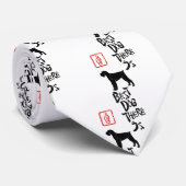 Schnauzer Stropdas (Opgerold)