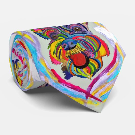 Schnauzer-Stropdas Stropdas (Opgerold)