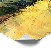 Schnauzer Sunlit Countryside Landscape Art Perfect Poster (Hoek)