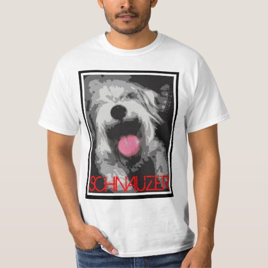 Schnauzer. T-shirt (Voorkant)