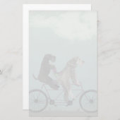 Schnauzer Tandem Briefpapier (Voorkant / Achterkant)