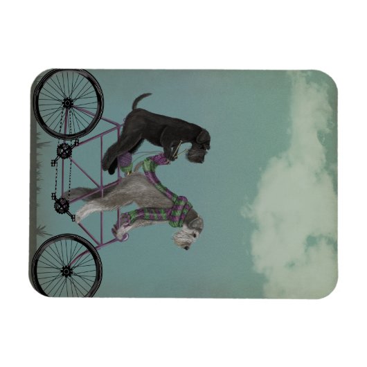 Schnauzer Tandem Magneet (Horizontaal)