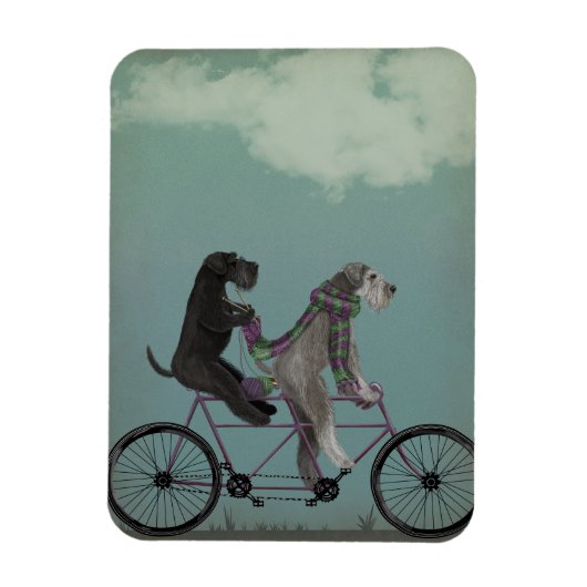 Schnauzer Tandem Magneet (Verticaal)