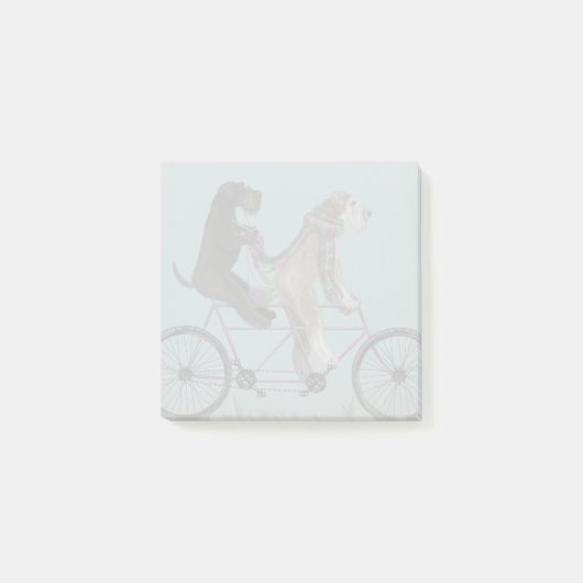 Schnauzer Tandem Post-it® Notes (Voorkant)