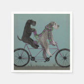 Schnauzer Tandem Servet (Voorkant)