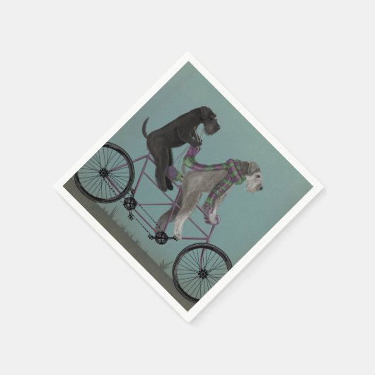 Schnauzer Tandem Servet (Hoek)