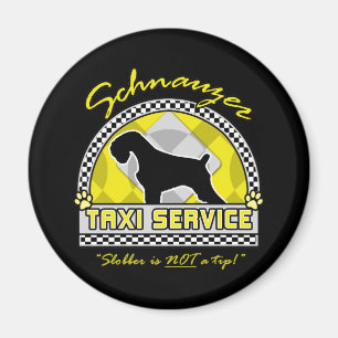 Schnauzer Taxi Service Magneet