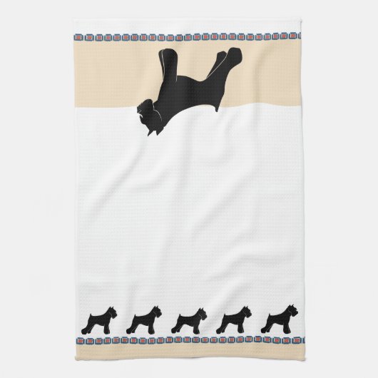 Schnauzer Theedoek (Verticaal)