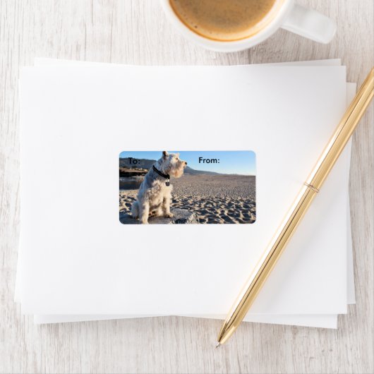 Schnauzer - tin etiket (Insitu)