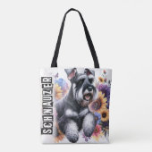 Schnauzer Tote Bag (Achterkant)