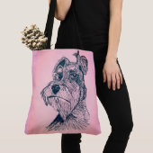 Schnauzer Tote Bag (Dichtbij)