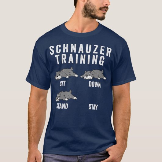 Schnauzer Training Dog T-shirt (Voorkant)