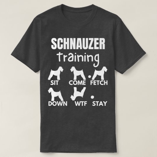Schnauzer Training Schnauzer Hondentrucs 2 T-shirt (Design voorkant)